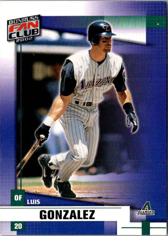 2002 Donruss Fan Club Luis Gonzalez #124