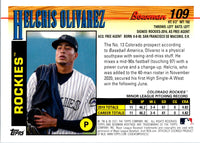 2021 Bowman Heritage Helcris Olivarez #109