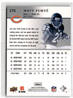 2008 Upper Deck Matt Forte #275 Rookie