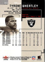 2002 Fleer Box Score Tyrone Wheatley #86