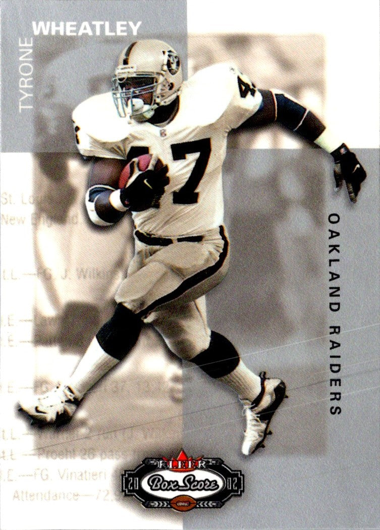 2002 Fleer Box Score Tyrone Wheatley