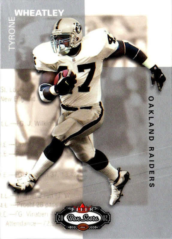 2002 Fleer Box Score Tyrone Wheatley #86