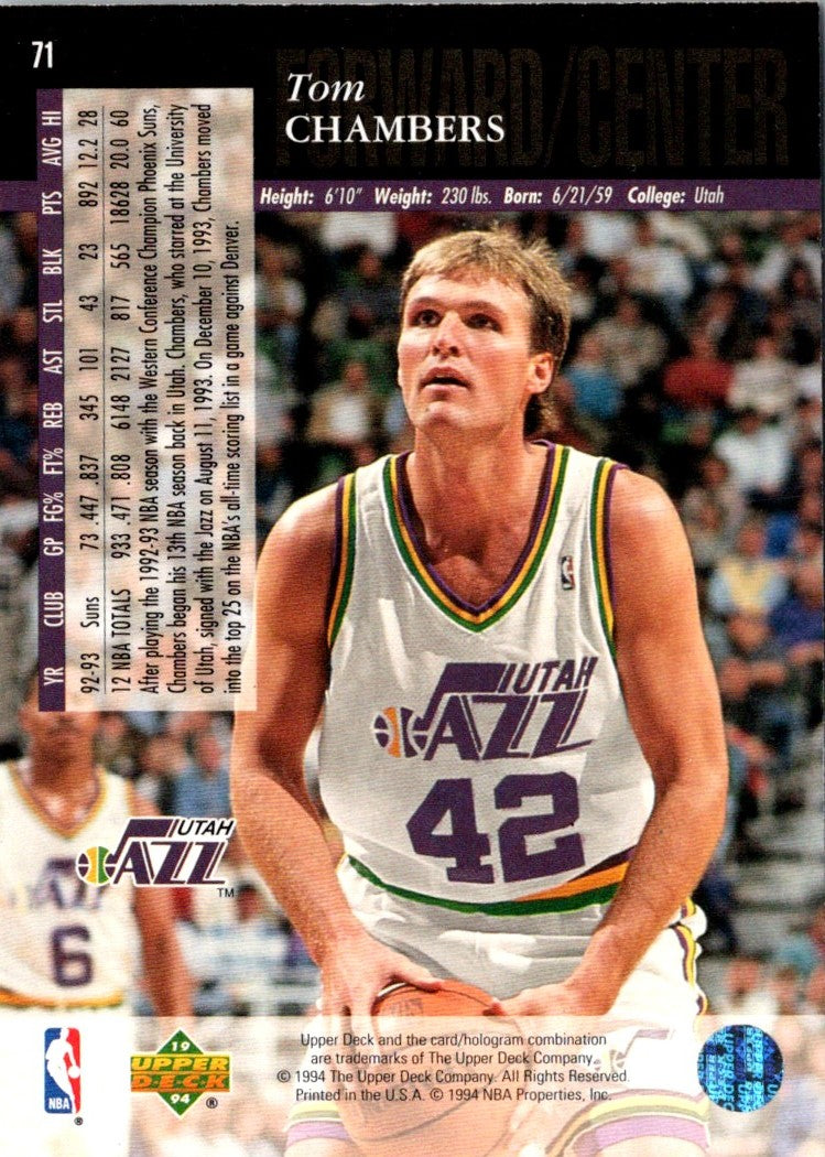 1993 Upper Deck Special Edition Tom Chambers