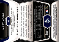 2012 Bowman Platinum Matt Moore #99 Rookie