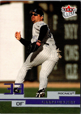 2002 Fleer Premium On Base! Game Used Larry Walker #12