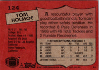 1987 Topps Tom Holmoe #124 Rookie
