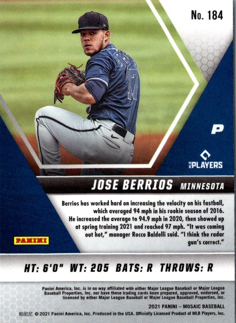 2021 Panini Mosaic Jose Berrios