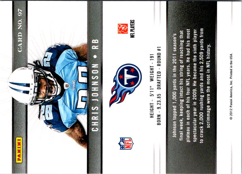 2012 Panini Elite Chris Johnson