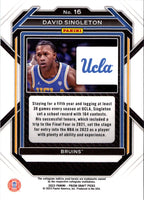 2023 Panini Prizm Draft Picks Choice Blue/Yellow/Green David Singleton #16