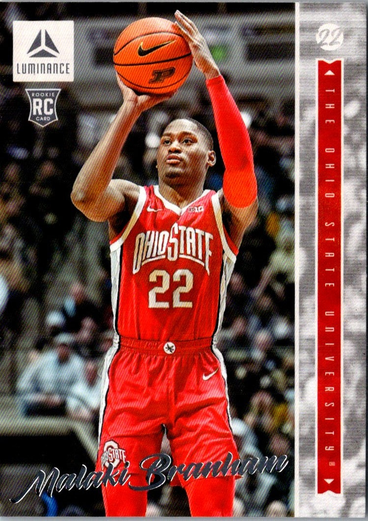 2022 Panini Chronicles Draft Picks Malaki Branham