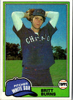 1981 Topps Britt Burns #412 Rookie