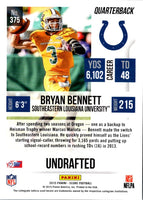 2015 Score Bryan Bennett #375 Rookie