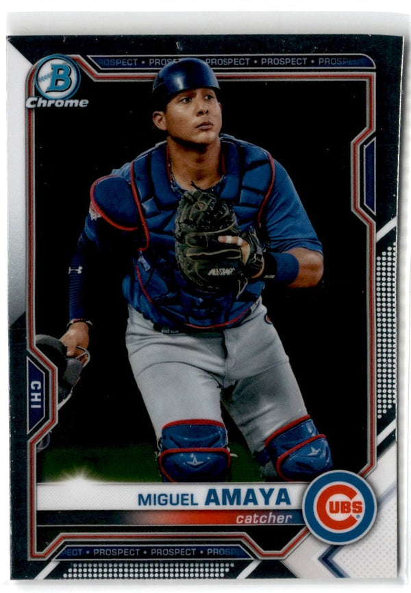 2021 Bowman Chrome Prospects Atomic Refractor Miguel Amaya #BCP-148