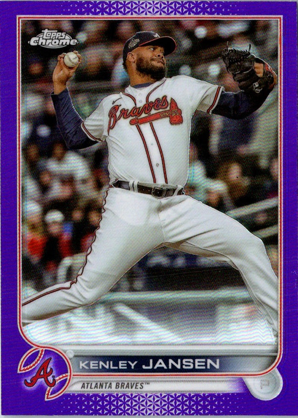 2022 Topps Chrome Update Purple Refractor Kenley Jansen #USC166