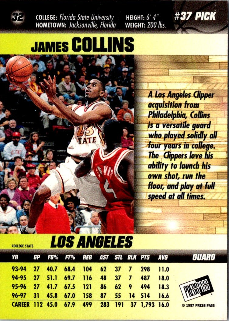 1997 Press Pass Double Threat James Collins