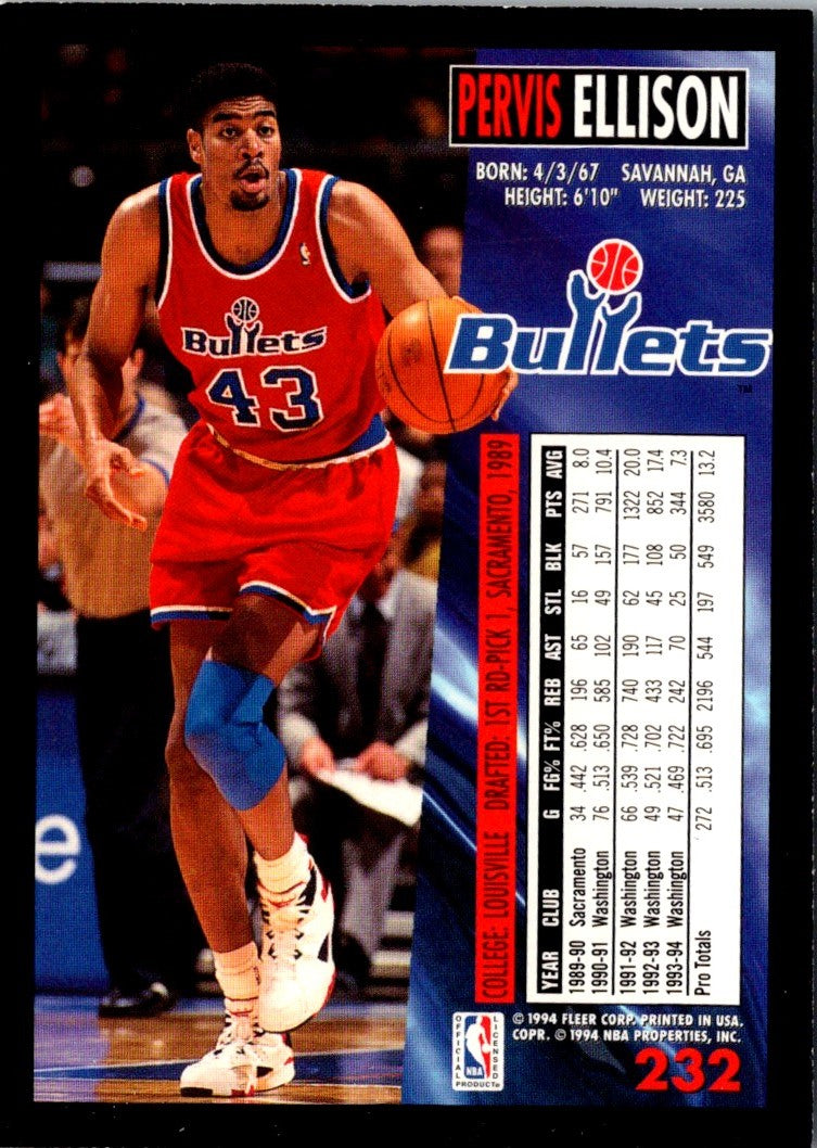 1994 Fleer Pervis Ellison
