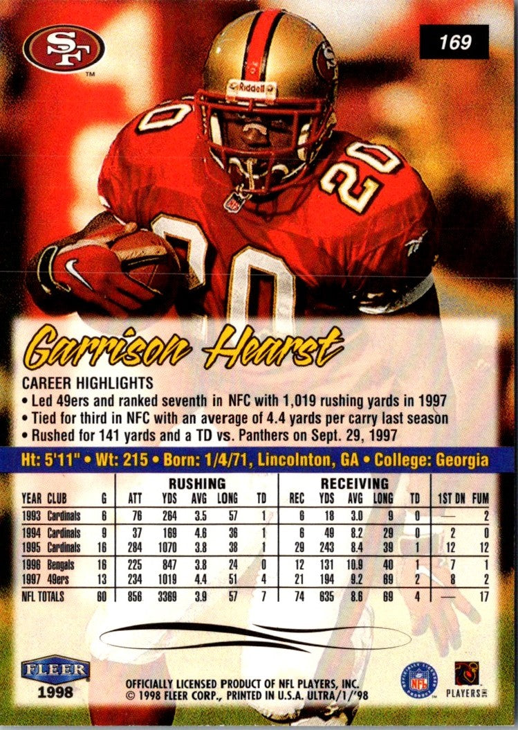 1998 Ultra Garrison Hearst