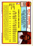 1992 Topps Gold Billy Owens