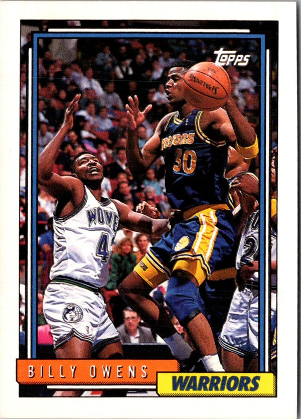 1992 Topps Gold Billy Owens #129