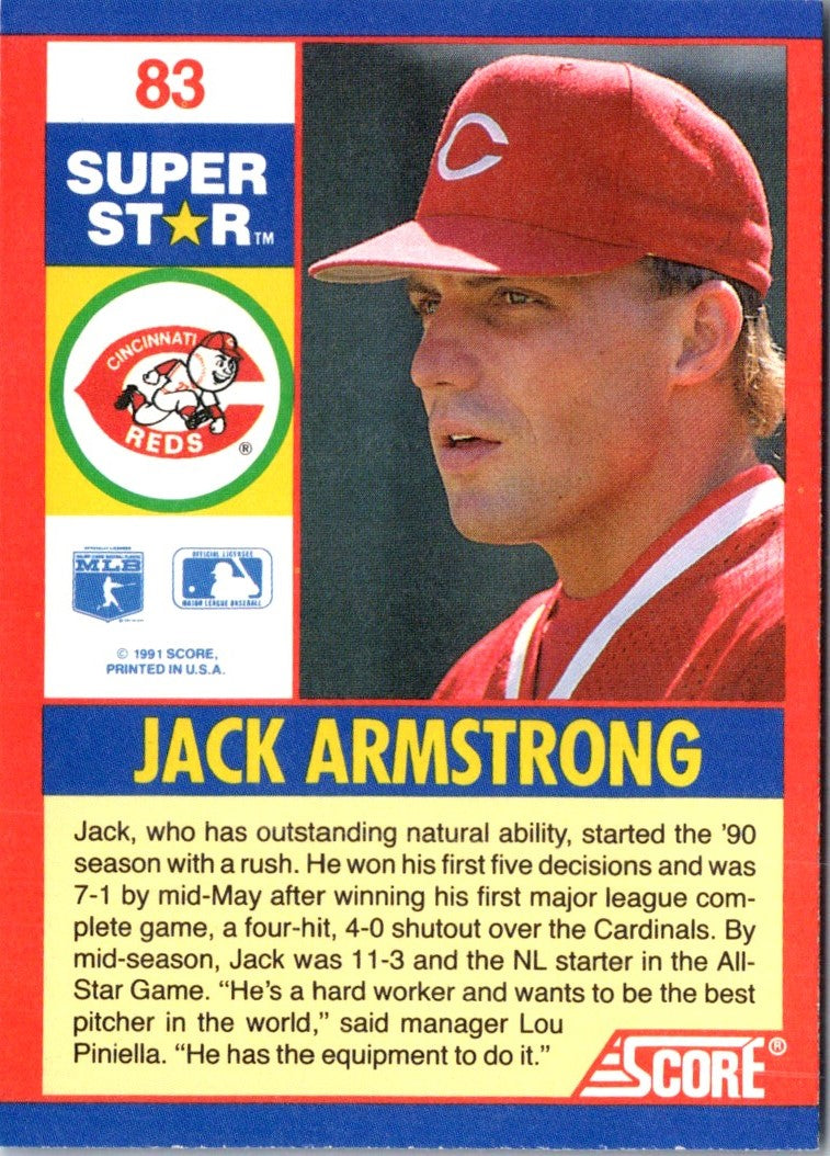 1991 Score 100 Superstars Jack Armstrong
