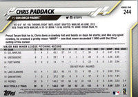 2020 Topps Chris Paddack #244