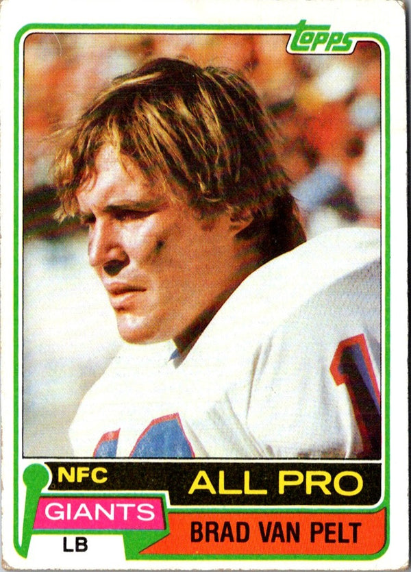 1981 Topps Brad Van Pelt #270