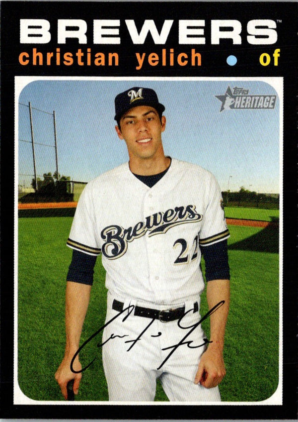 2020 Topps Heritage Christian Yelich #174