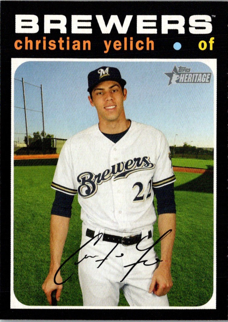 2020 Topps Heritage Christian Yelich