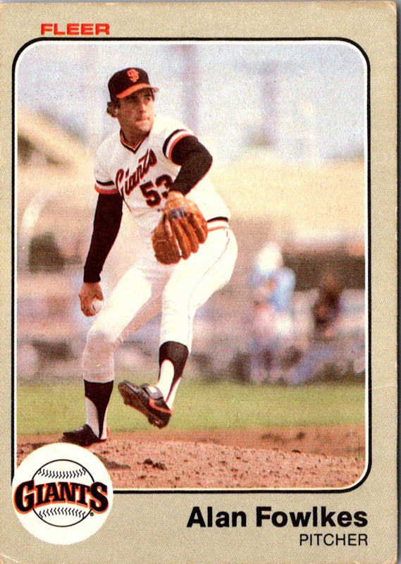 1983 Fleer Alan Fowlkes #259 Rookie