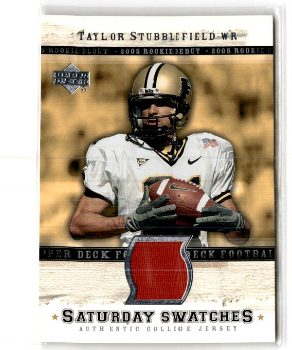 2005 Upper Deck Rookie Debut Saturday Swatches Taylor Stubblefield #SA-TS