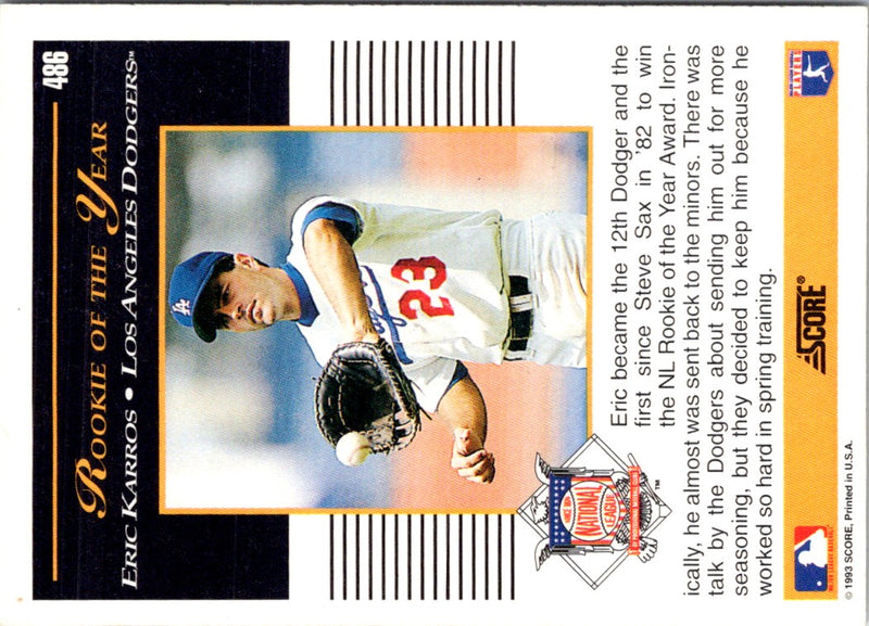 1993 Score Eric Karros