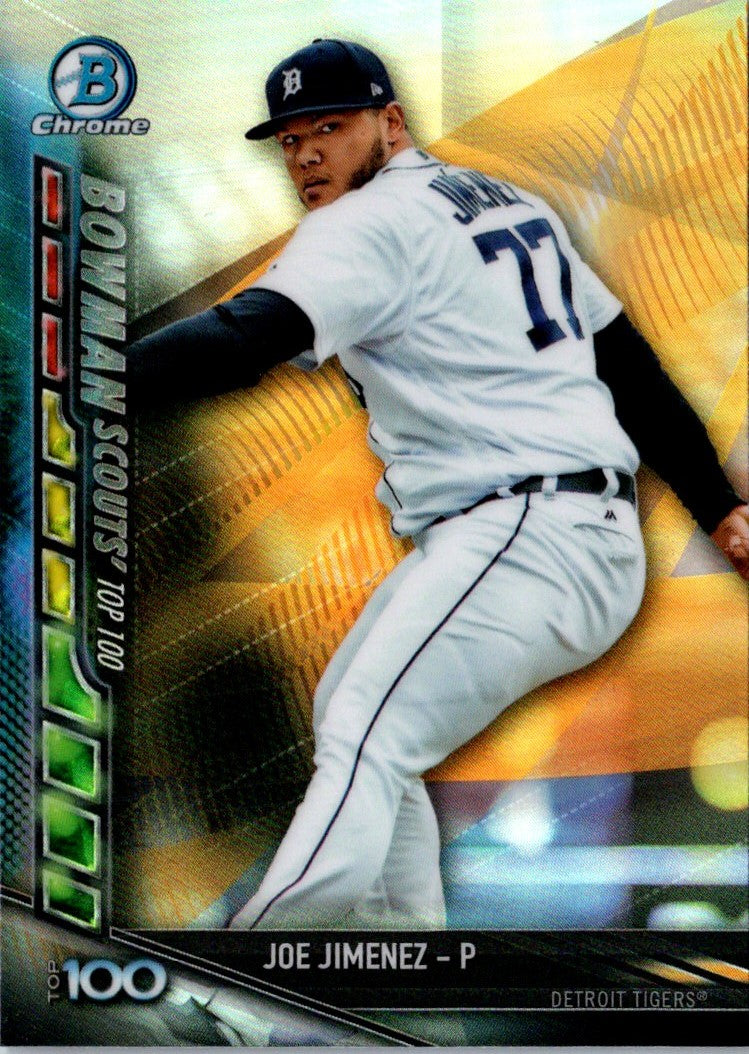 2017 Bowman Chrome Scouts' Updates Joe Jimenez