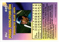1994 Topps Paul Molitor #609