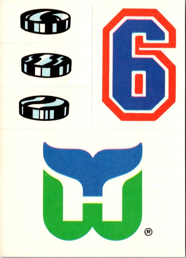 1988 Topps Sticker Inserts Hartford Whalers #25