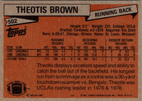1981 Topps Coca-Cola St. Louis Cardinals Theotis Brown #3
