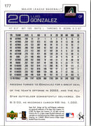 2003 Upper Deck Luis Gonzalez