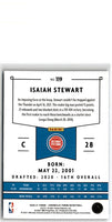 2020 Panini Chronicles Isaiah Stewart #119 Rookie