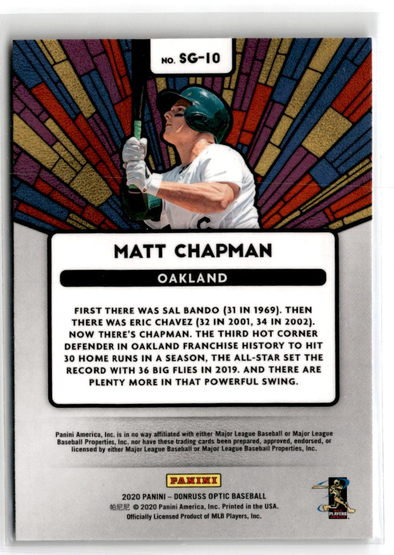 2020 Donruss Optic Stained Glass Matt Chapman