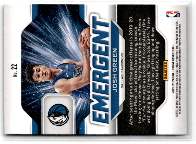 2020 Panini Prizm Emergent Josh Green