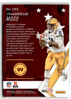 2020 Panini Rookies & Stars Thaddeus Moss #183 Rookie