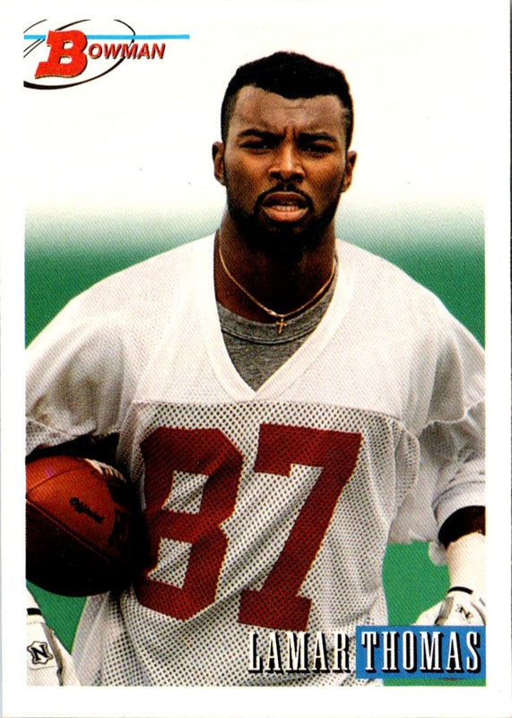 1993 Bowman Lamar Thomas #407 Rookie