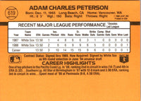 1989 Donruss Adam Peterson #619