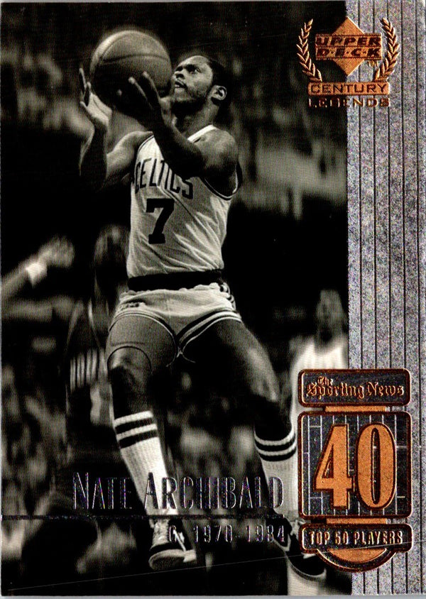 1999 Upper Deck Century Legends Nate Archibald #40