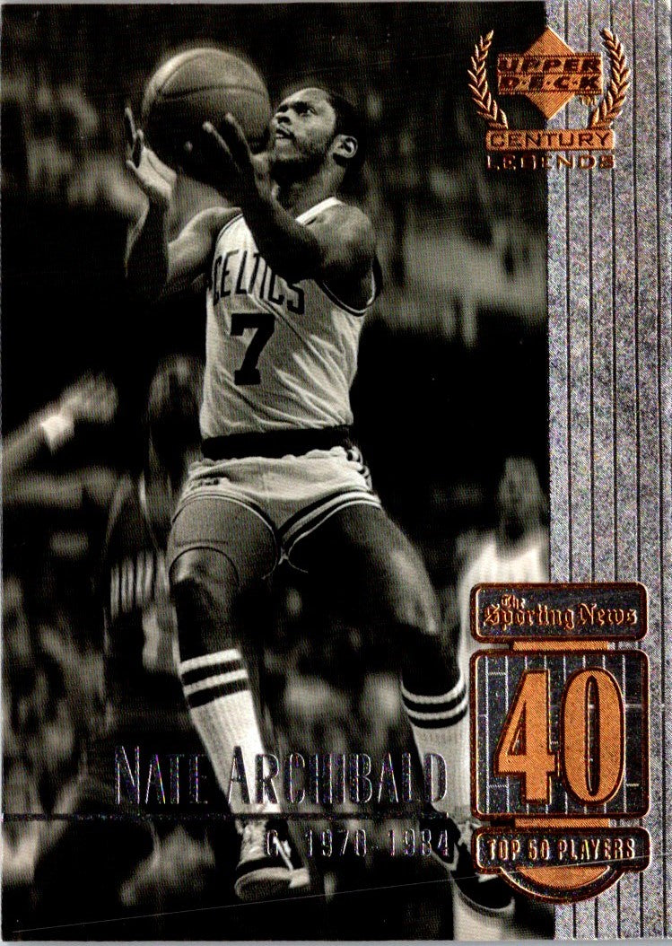 1999 Upper Deck Century Legends Nate Archibald