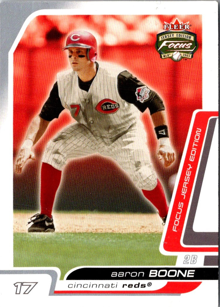 2003 Fleer Focus Jersey Edition Aaron Boone