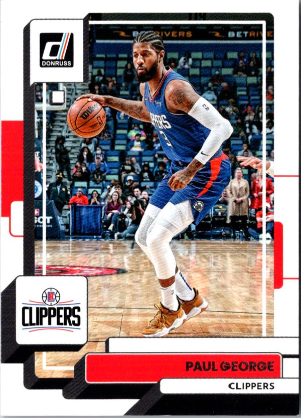 2022 Donruss Holo Laser Red/Gold Paul George #122