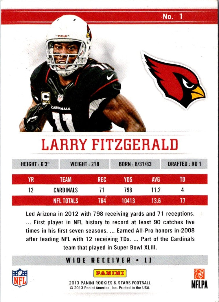 2013 Panini Absolute Spectrum Red Larry Fitzgerald