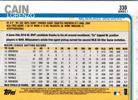 2019 Topps Milwaukee Brewers Lorenzo Cain #MB-2