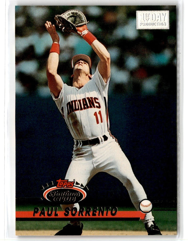 1993 Stadium Club First Day Production Paul Sorrento #194