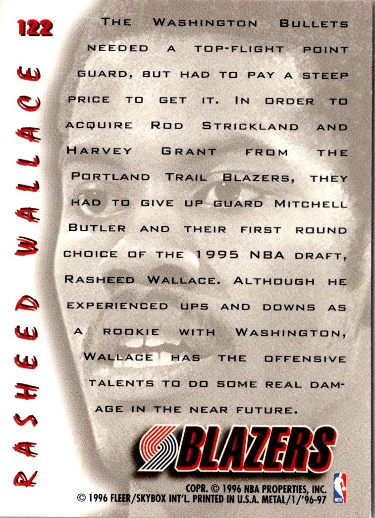 1996 Metal Rasheed Wallace